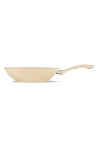 Jumbo Swiss Crystal Dark Cream Wok Tava 28 Cm Dark Cream
