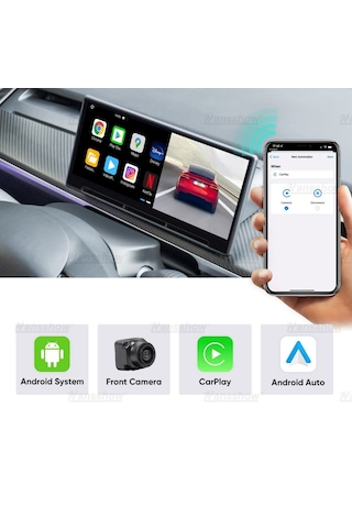 Tesla Model Y / Model 3 F9 9 İnç Orta Konsol Paneli Dokunmatik Ekran Carplay / Android Auto Akıllı Kontrol