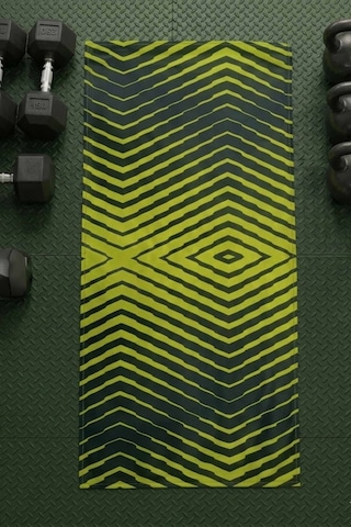 Sports Dijital Baskılı 50x100 Cm Spor Havlusu Sport3 Yeşil