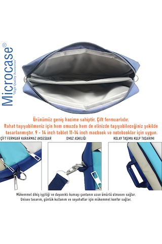 Microcase Samsung Galaxy Tab S11 11 İnch İle Uyumlu Tablet Çanta+bluetooth Klavye+mouse+tablet Standı Siyah-al4840 Omuz Çantası