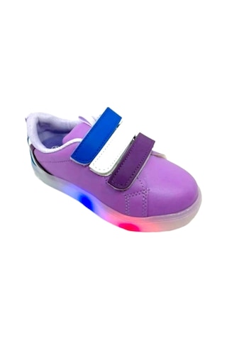 Cool Kız Kids Sneaker Esnek Rahat Kalıp Çocuk Spor Ayakkabı Tam Kalıp Ortopedik Günlük Ayakkabı Mami Mor