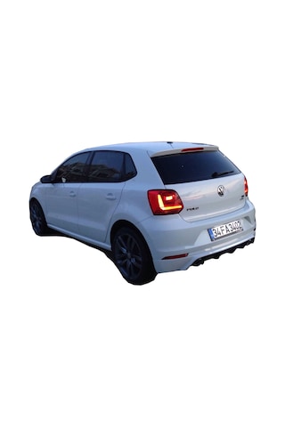 Volkswagen Polo 6r (2015-2017) Makyajlı Arka Tampon Eki - Difüzör