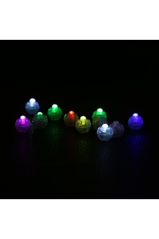 Springsun Renkli Balon Işıkları 100 Adet - Dahili Pil İle Festivallere, Partilere Dekorasyon