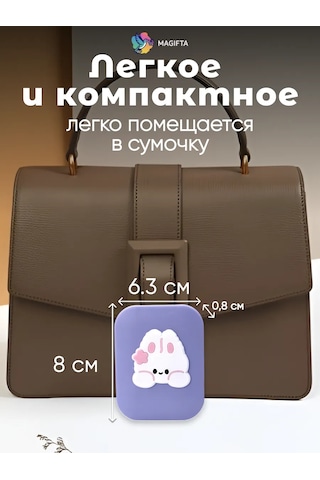 Magifta Cep İçin Katlanabilir Makyaj Aynası Ve Taraklı Çanta Aynası 263457660 Violet