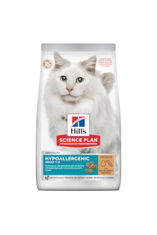 Scıence Plan Hypoallergenic Yumurta Ve Böcek Proteinli Kedi Maması 7 Kg/ Evcil Hayvan Göz Temizleme Mendili Hediyeli