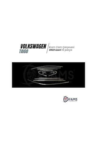 Volkswagen Taigo Paslanmaz Çelik 2022 Üzeri Krom Cam Çerçevesi 16 Parça