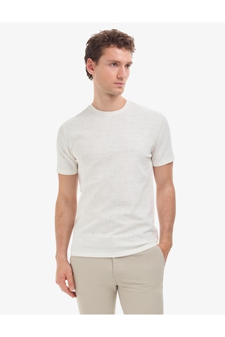 Pierre Cardin Erkek Ekru Tişört 50327857-vr019