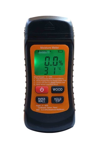Suofeng "profesyonel Ahşap Nem Ve Sıcaklık Ölçer - Tahta, Duvar, Kağıt İçin Hassas Higrometre Ve Termometre" Siyah