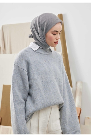 Bambu Kraş Eşarp Tesettür Giyim, Hafif, Rahat, Şık, Yüksek Kalite, Hijab, Scarf, Shawl Gri