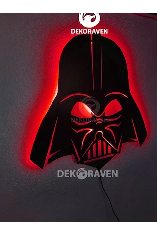 Darth Vader Led Işıklı Ahşap Tablo (523524502)