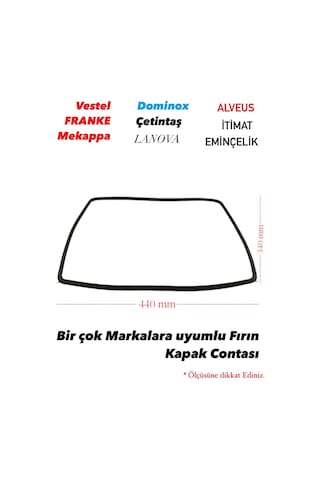 Genel Markalara Uyumlu Ankastre Fırın Kapak Contasi Kapi Kazan Contası