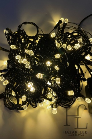 10 Metre 100 Ledli Gün Işığı İp Led Eklemeli Fonksiyonlu Dekoratif Led Işık Yılbaşı Süsü Çam Ağacı Işığı Gün Işığı