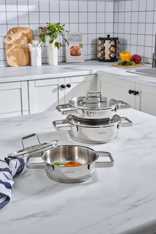 Karaca Valora 6 Parça Çelik Sahan Seti