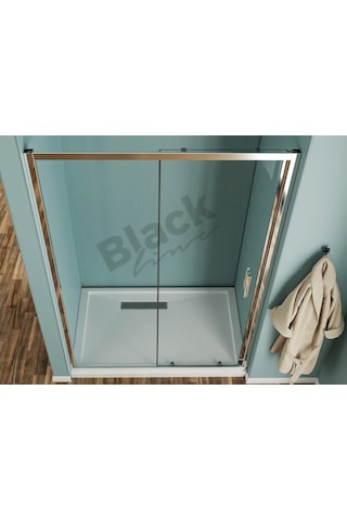 Blackline İki Duvar Arası 5 Mm Temperli Cam Duşakabin H:190 Şeffaf
