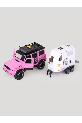 Let's Be Child Drive Sesli Ve Işıklı Pikap Ve At Karavanı - Standart Çok Renkli