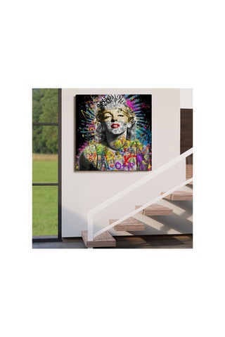 Marilyn Monroe Sokak Sanatı Kanvas Tablo Street Art Graffiti