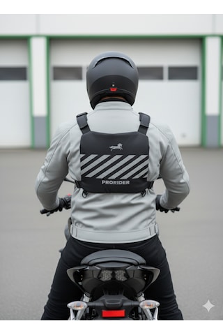 Motosiklet Göğüs Çantası Yeni Nesil Ayarlanabilir Kayışlı Klipsli Yelek Tipi Suya Dayanıklı Çanta Siyah