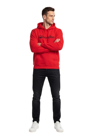 United Colors of Benetton Erkek Sweatshirt 71040 Kırmızı