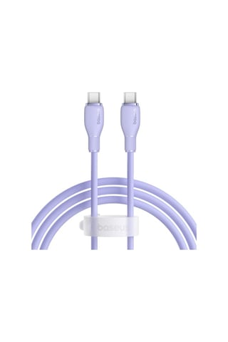 Hızlı Şarj Özellikli Type-c To Type-c Kablo 100w 1.2 Metre Mor