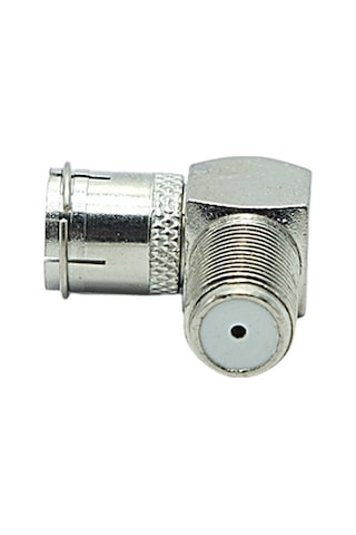 F Konnektör 60 Ohm 90 Derece Açılı Dişi L Tip Çevirici