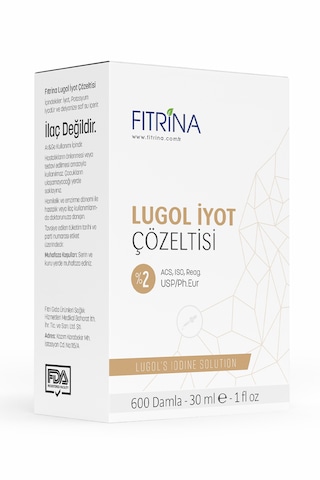 Fıtrina Lugol %2 İyot Çözeltisi 30 ML