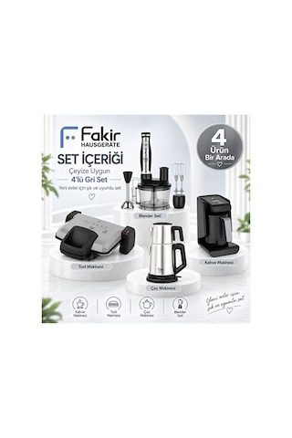 Fakir Çelik 4 'lü Elektronik Çeyiz Paketi