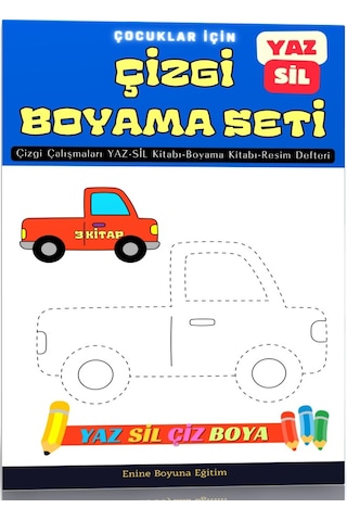 Çizgi Boyama Seti 3 Kitap