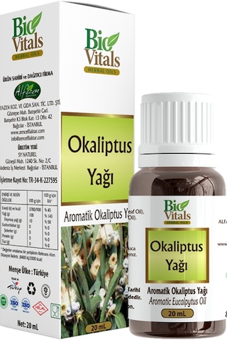 Bio Vitals Okaliptus Yağı 20 Ml Bio Vitals Okaliptus Yağı 20 Ml
