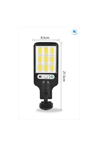 Güneş Enerjisi İle Şarj Olan Kumandalı Solar Duvar Led Aydınlatma