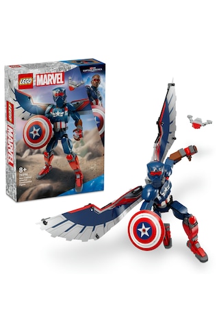 LEGO® Marvel Yeni Kaptan Amerika Yapım Figürü 76296 - 8 Yaş ve Üzeri Süper Kahraman Seven Çocuklar için Yaratıcı Oyuncak Yapım Seti (359P)