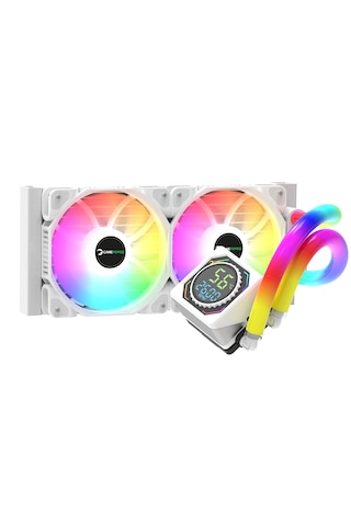 Gamepower Skadi Square 240 Argb Beyaz Rgb Borulu 240mm Cpu Sıvı