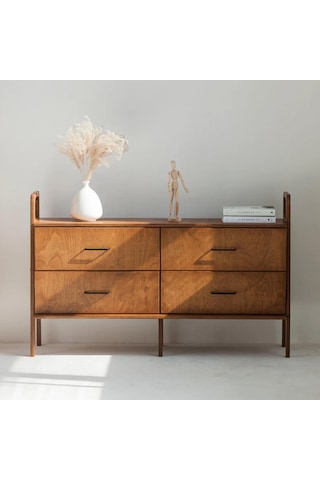 Woodesk Stille, Ahşap, Dolap Ve Konsol, 140x90, Tik Renk