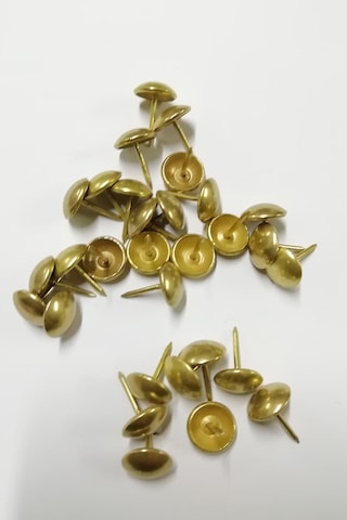 200 Adet 11 mm Sarı Kabara Raptiye Hobi Çivisi Koltuk Çanta Tasarım Aksesuar Süsü