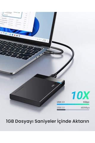 Ugreen Usb 3.0 2.5 İnç Harici Hdd/ssd Disk Kutusu, 30848
