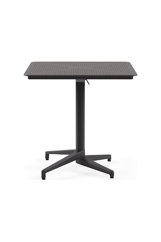 Moon Katlanır Masa 80x80 Cm - Bahçe, Balkon, Kafe, Restoran İçin, İç Ve Dış Mekan Antrasit Diğer