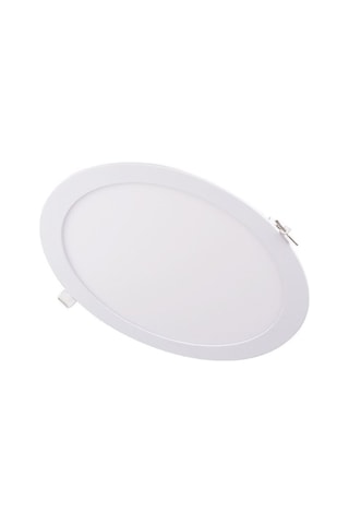 Ack-ap01-01230 12 W Led Panel Beyaz Işık 6500k Beyaz Kasa Yuvarlak Sıva Altı Beyaz