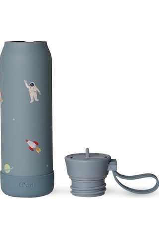 Citron 3 Katmanlı Paslanmaz Çelik Termos Seti 350 Ml - Spaceship Mavi