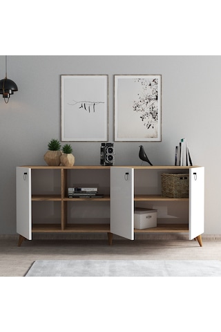 Tanmob Buse Konsol Çam - Beyaz - Ksl0303