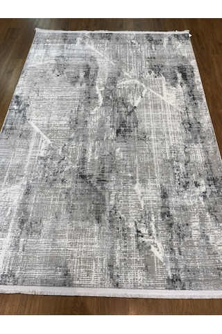 Akrilik Gri Mavi Işıltılı Makina Halısı 160x230 Gri Mavi