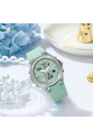 Kadın Dijital Saat Spor Su Geçirmez Saat Analog Askeri Taktik Saat Led Arka Aydınlatmalı Alarm Kronometre Diğer