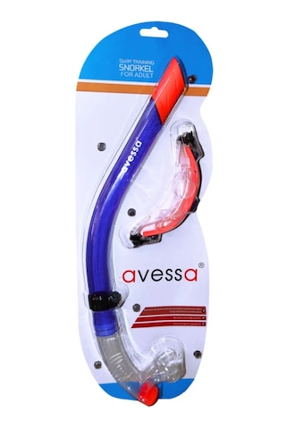 Avessa S-15 Önden Dalış Şnorkeli Siyah Renk 12 Mavi