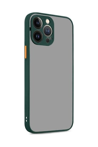 Apple Uyumlu iPhone 13 Pro Max Kılıf Zore Hux Kapak Koyu Yeşil