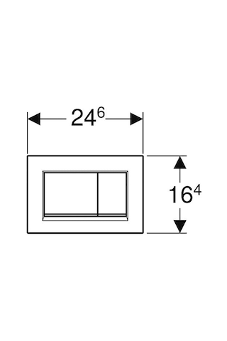 Geberit Sigma30 Kumanda Paneli Parlak/mat/parlak 115.883.kh.1 Parlak Krom