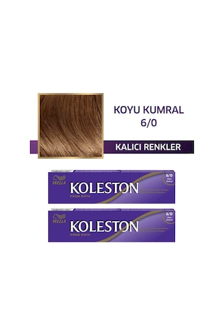 Wella Koleston Sıngle Tüp Boya 6/0 Dark Blonge 2x Paket