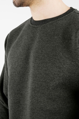 Uniprom Sıfır Yaka Sweatshirt Kalın Kumaş İçi Şardonlu Antrasit Erkek Antrasit