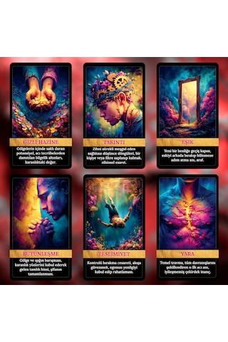 Gölge Benlik 90 Kart Açıklamalı Tarot Kehanet Destesi Ve Dijital Rehber Kitap