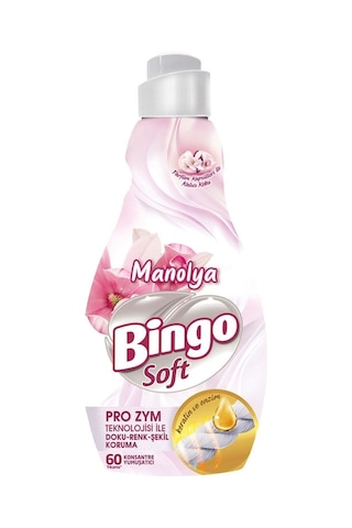 Bingo Soft Konsantre Çamaşır Yumuşatıcısı 1440 Ml Nergis Ve Manolya 2'li Set