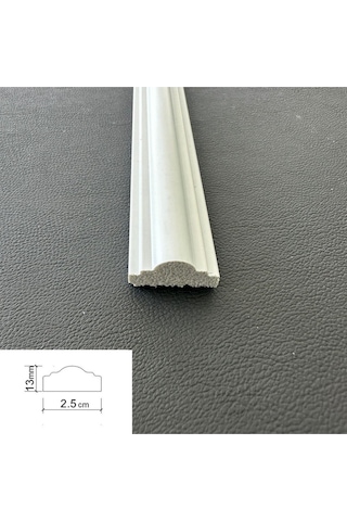 Diecor Dekoratif Boyanabilir 2,5 Cm Duvar Çıtası Kesimli Hazır Paket Televizyon Ünitesi Beyaz Tek Ebat Model:xa256