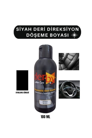 Derby Siyah Deri Oto Koltuk Direksiyon Döşeme Boyası 100 ML Derby Siyah Deri Oto Koltuk Direksiyon Döşeme Boyası 100 ML