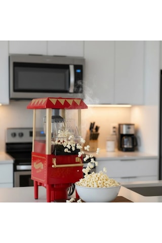 Sağlıklı Atıştırmalıklar İçin Yağsız Popcorn Makinesi Renkli